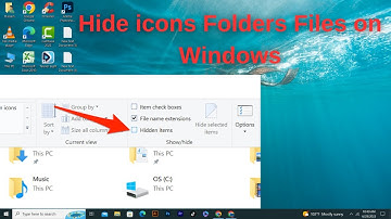 Show or Hide icons / Folders / Files on Windows