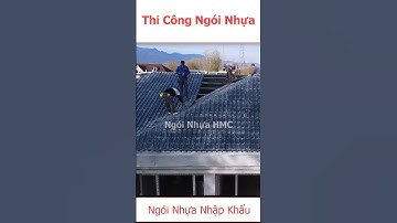 Thi công ngói nhựa pvc | tôn nhựa giả ngói #ngoinhua #shorts