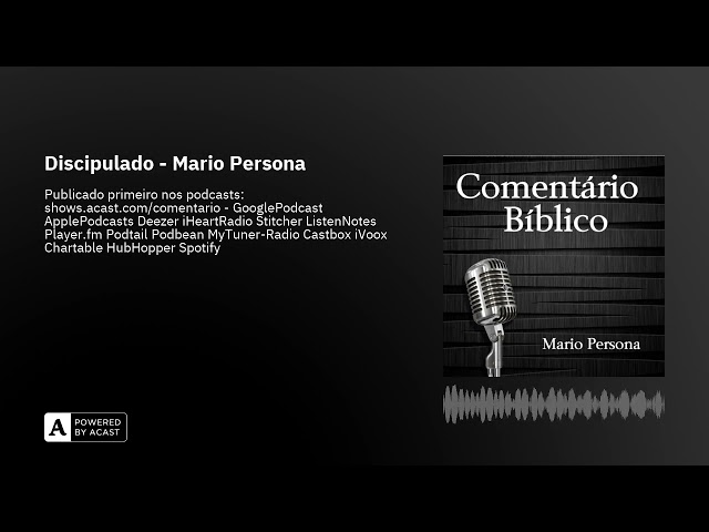 Discipulado - Mario Persona class=