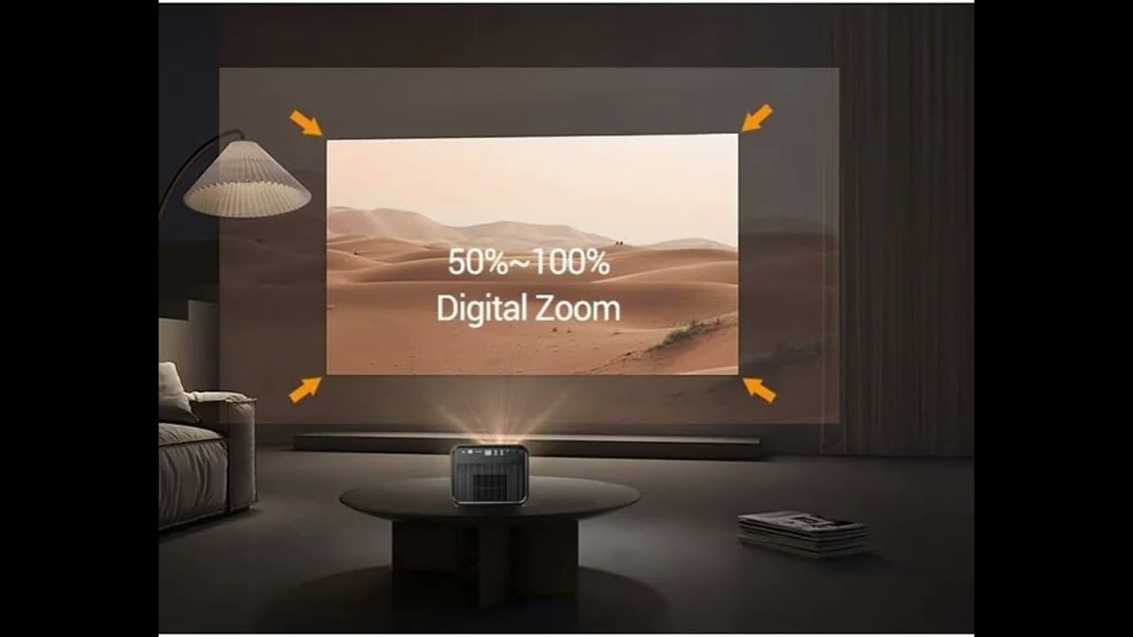 "3D 4K Projector 300-inch | Smart Android Portable LED DLP Home Theater"