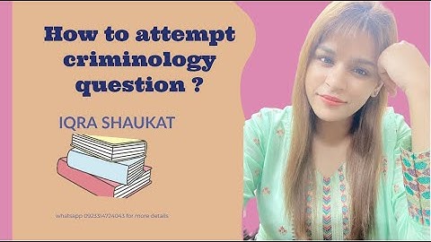 How to attempt CSS criminology question ? - Individual Test Session