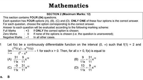 Let f(x) be a continuously differentiable function on the interval (0,♾️) such that f(1) = 2 and