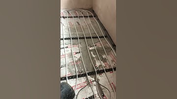 How to lay underfloor heating pipes