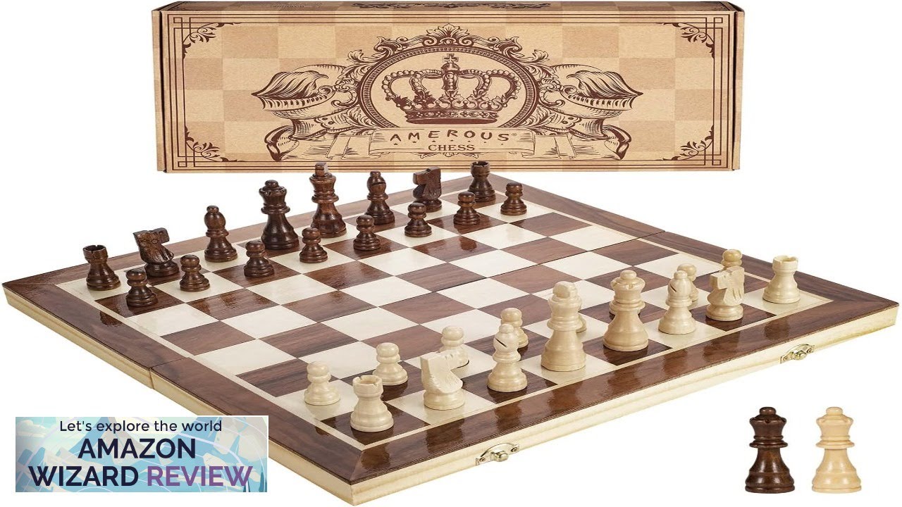 AMEROUS 15 Inches Magnetic Wooden Chess Set - Review
