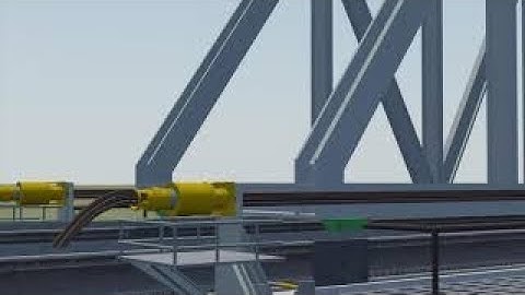 3D Animation of Girder Bridge Push Pull Launching Scheme