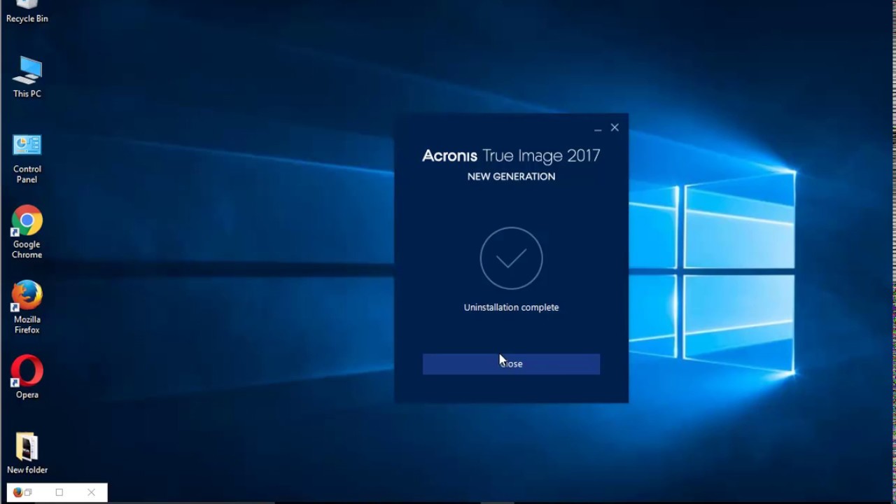 how to uninstall acronis true image 2017