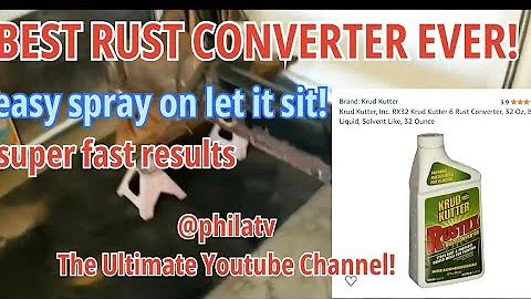 FASTEST WAY TO REMOVE RUST! krud kutter RUSTEX just spray on and let sit! #rust #vw #rustremover