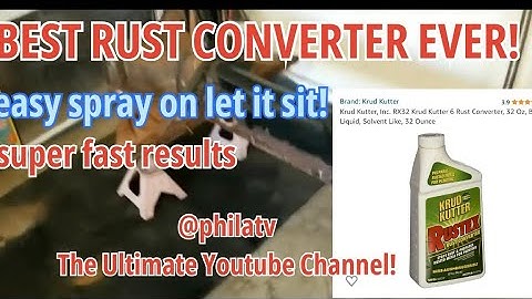 FASTEST WAY TO REMOVE RUST! krud kutter RUSTEX just spray on and let sit! #rust #vw #rustremover