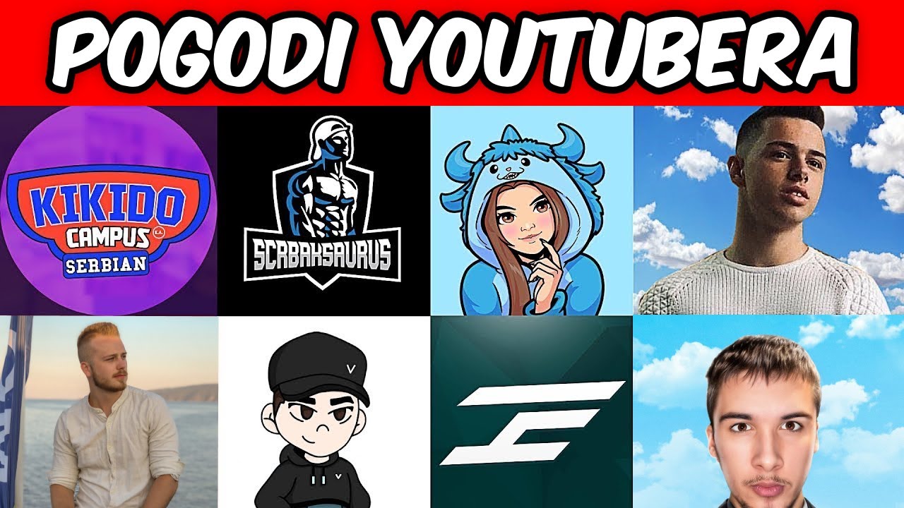 POGODI YOUTUBERA PO NJIHOVOM LOGU *CHALLENGE*