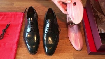 Unboxing Carmina Cordovan Shoes with a Message