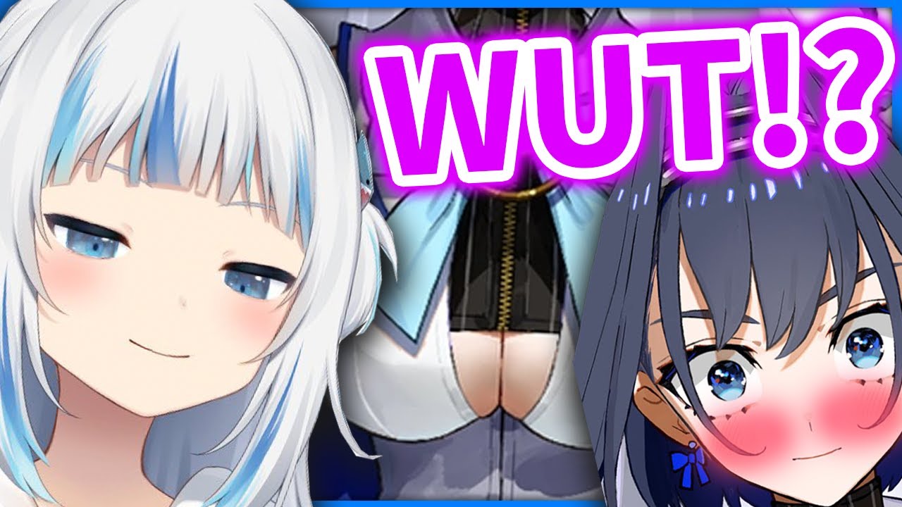 Gura Doesn't want to See Kronii's Exposed BOOBAS【Gawr Gura / HololiveEN】