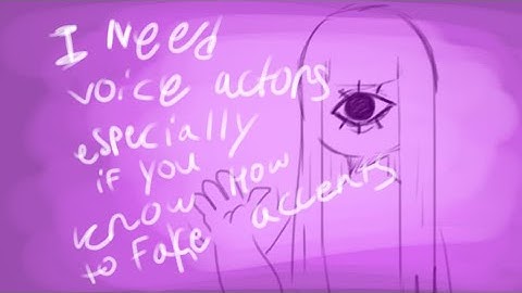 HEY I NEED VOICE ACTORS PLEASE! 🇬🇧👨🏾‍🦯🏃🤺💀