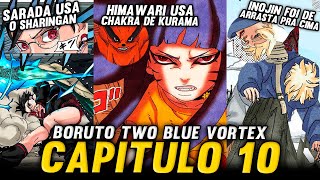 BOMBA! HIMAWARI DESPERTA MODO CHAKRA DE KURAMA EM BORUTO TWO BLUE VORTEX - CAP 10