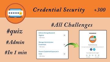 Credential Security || All Challenges || quiz || Admin Trailmix || Salesforce || Trailhead