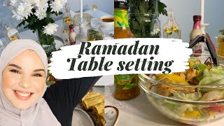 Ramadan Table Setting - How I set up my Dinner Table