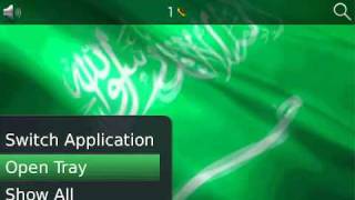 Animated Saudi Arabia flag theme for BlackBerry® screenshot 2