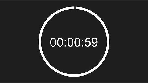 ⏰ 1 Minute Timer with Circular Progress Bar: Stay Focused with End Alert 🔔