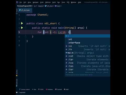 Print First 10 Natural Numbers Using For Loop in java - YouTube