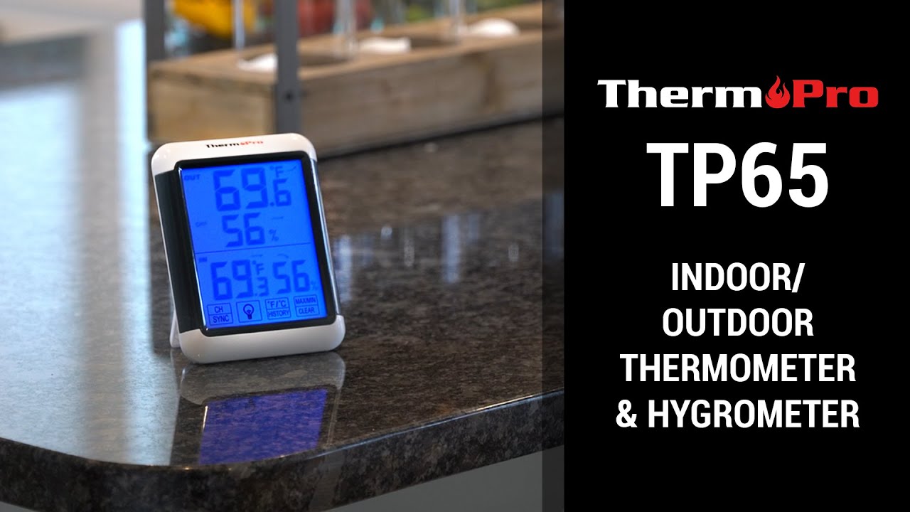 Digital Thermometer and Hygrometer with 3 Remote Sensors, Indoor Outdoor Temperature and Humidity Monitor with Touchscreen LCD Backlight, 200ft/60m RA