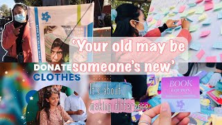 Let’s do small donation !!! | Donate old clothes in return get book |