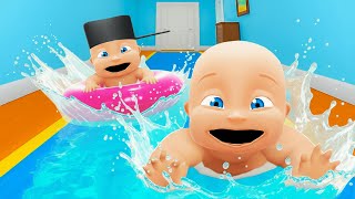 Download lagu Baby & Brother Turn Daddy's House into EPIC FUN HOUSE!