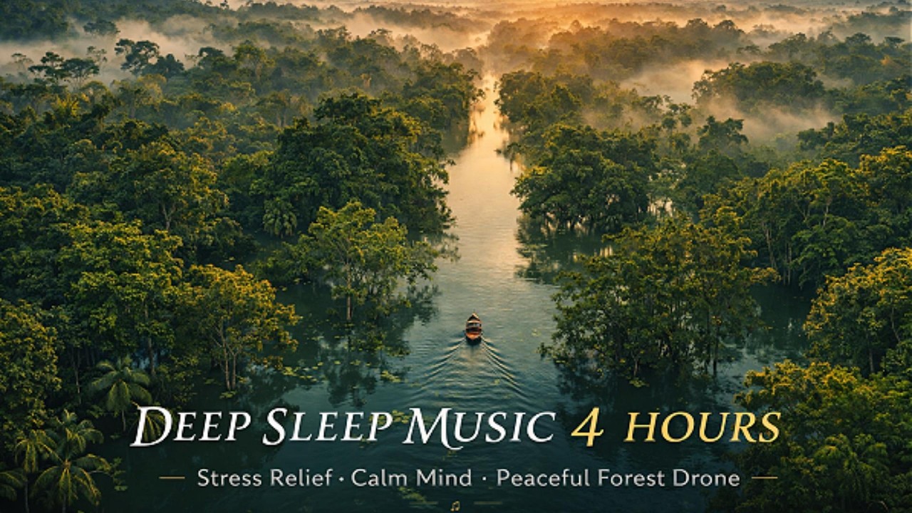 Deep Sleep Music 4 Hours | Relaxing Piano Music for Stress Relief, Calm ...