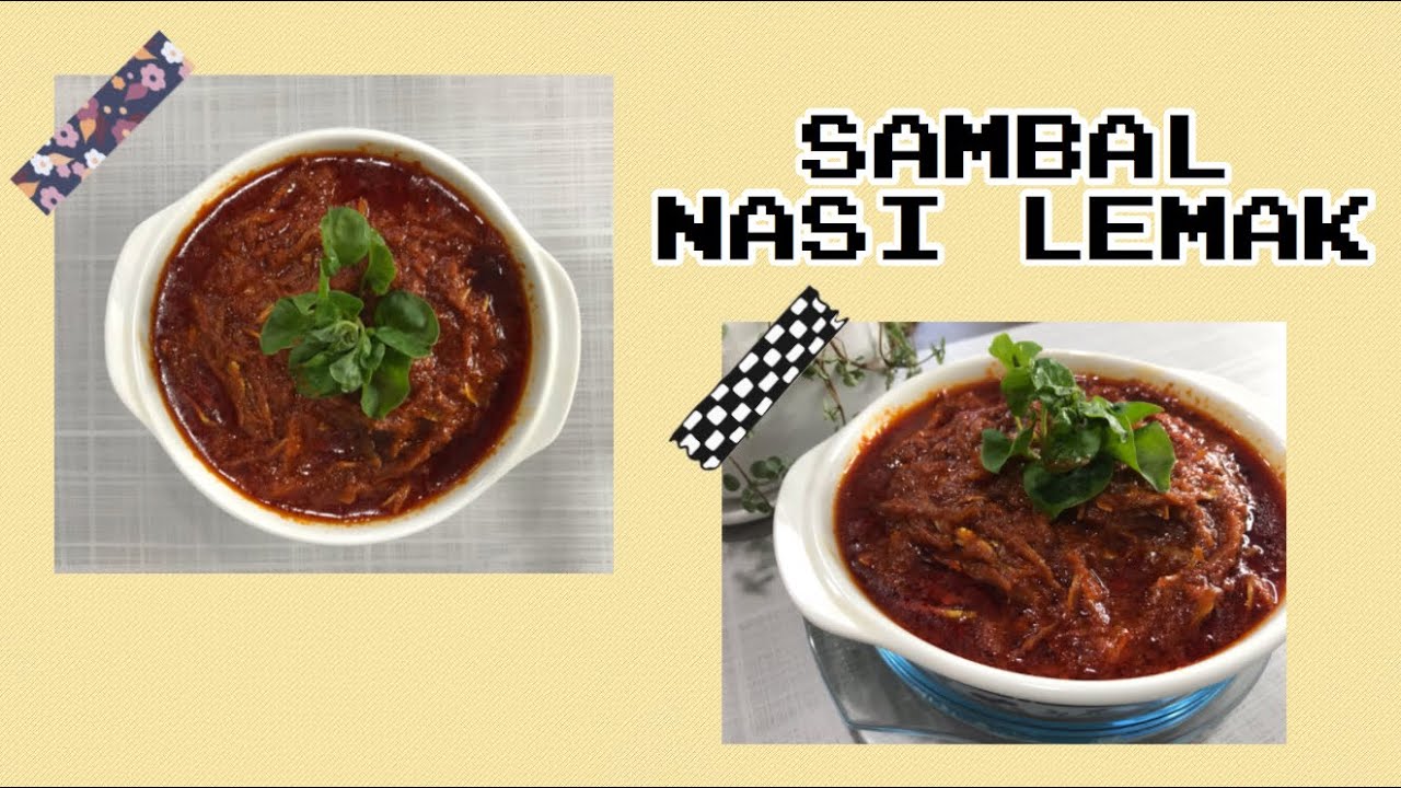 Sambal Nasi Lemak  resepi mudah - YouTube