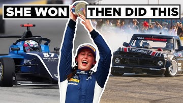 Lia Block Shreds the Hoonitruck for the first time ever - after her Singapore WIN!