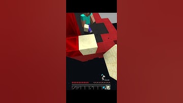 doing an INSANE four block clutch in MINECRAFT #clutch #blockclutch #extension #minecraft