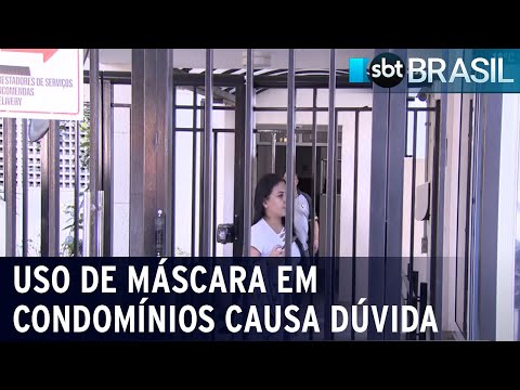 Fim do uso das máscaras causa divergência em condomínios residenciais | SBT Brasil (30/04/22)
