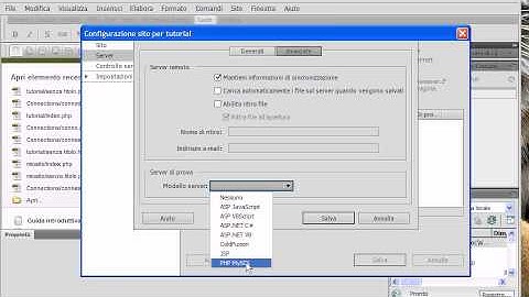 Dreamweaver e mysql, definire un sito in locale e connessione al database