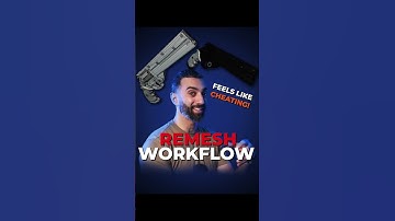 Why 3D Artists Use Remesh for Texture Baking! #blender #3dmodeling #gamedev