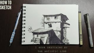 How to sketch | Free hand | Pen and pencil