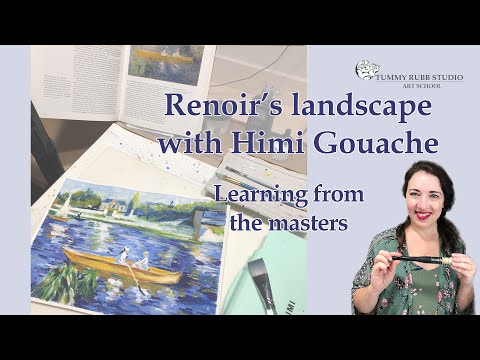 Learning from the masters Auguste Renoir39s The Skiff with Himi gouache