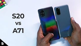 Samsung Galaxy S20 vs Samsung Galaxy A71 | Speed Test, Camera Comparison, Features