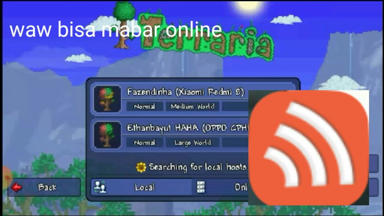 Mabar online di terraria pake Vpn easy!! - YouTube