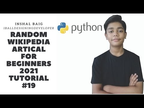 Random wikipedia article | in python for beginners 2021