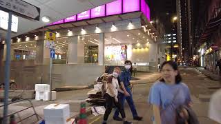 【2023】 Walking Central's Legendary Nightlife Lan Kwai Fong 蘭桂坊 / Wyndham St Hong Kong 4K HDR | HK4K