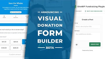 Announcing: Visual Donation Form Builder Beta