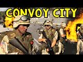 Convoy city and explosions  arma 3