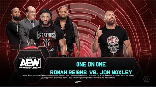 FULL MATCH - Roman Reigns vs. Jon Moxley Project. WWE VS AEW Part 5