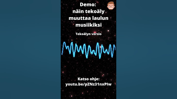Demo: muuta laulun tallenne täydelliseksi kappaleeksi tekoälyllä