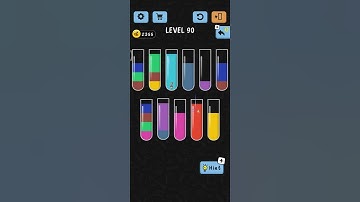 Water color sort level 90 | walkthrough solution #shorts#youtube#game .. SUBSCRIBE for more