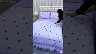 White Check 100% Cotton Fabric Printed Bedsheets