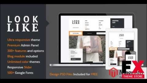Preview LookLike Flat Premium Responsive Magento theme TFore