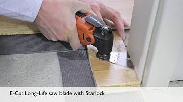 FEIN Starlock MultiMaster: How to trim for flooring installation.