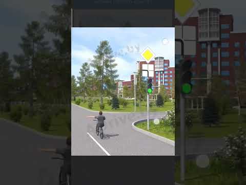 Тест ПДД. Велосипедист налево