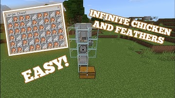 SIMPLE 1.17 AUTOMATIC CHICKEN FARM TUTORIAL in Minecraft Pocket (MCPE/XBOX/PS4/SWITCH/WINDOW 10)