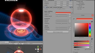 Unity Shader study for UI (Sci-fi style)