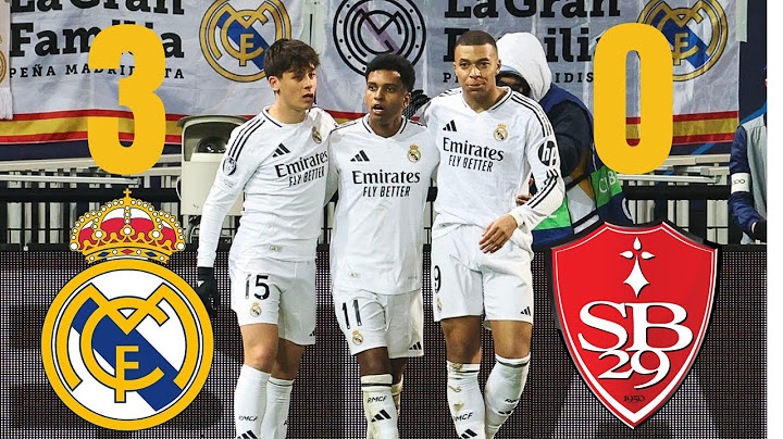 Brest vs Real Madrid 0-3 Highlights | Champions League